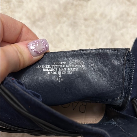 RACHEL Rachel Roy Dark Blue Wedge Boots - Picture 6 of 6